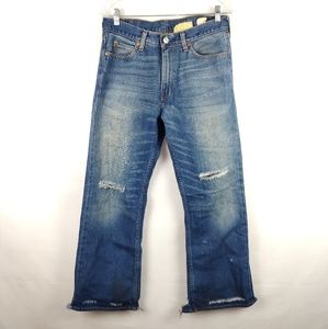 Vintage Hollister Straight Leg Distressed Jeans Mens 30x30 Streetwear Preppy